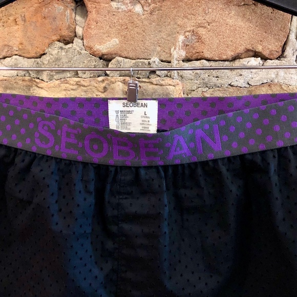 SEOBEAN MENS BLACK MESH SHORTS SIDE SPLITS WITH SNAPS ATHLETIC BEACH TRUNKS - Picture 14 of 14